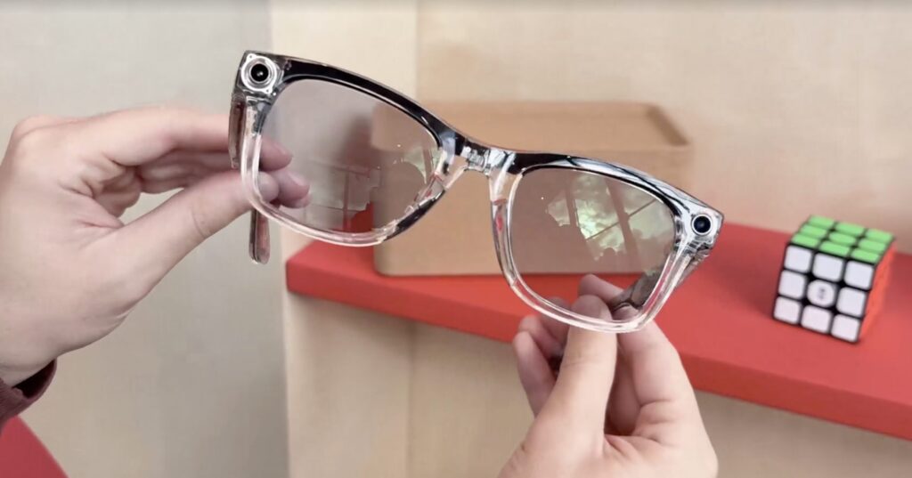 Ray-Ban Meta transparent limited edition.