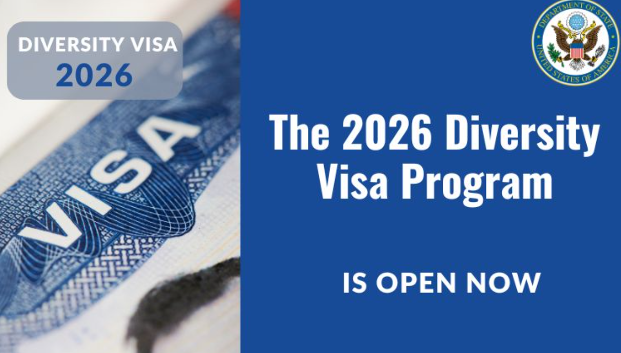 Entries are open for the 2026 Diversity Visa (DV) lottery